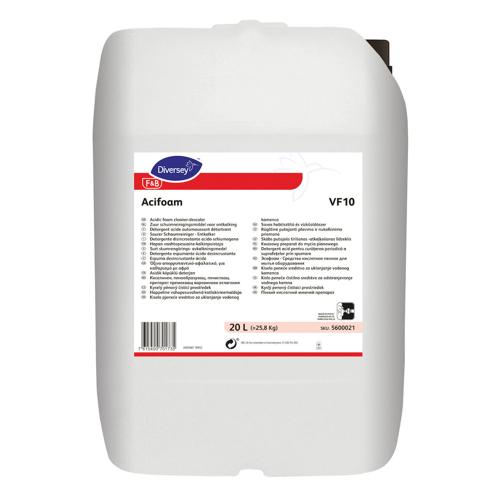 Acifoam VF10 20L - Acidic foam cleaner-descaler