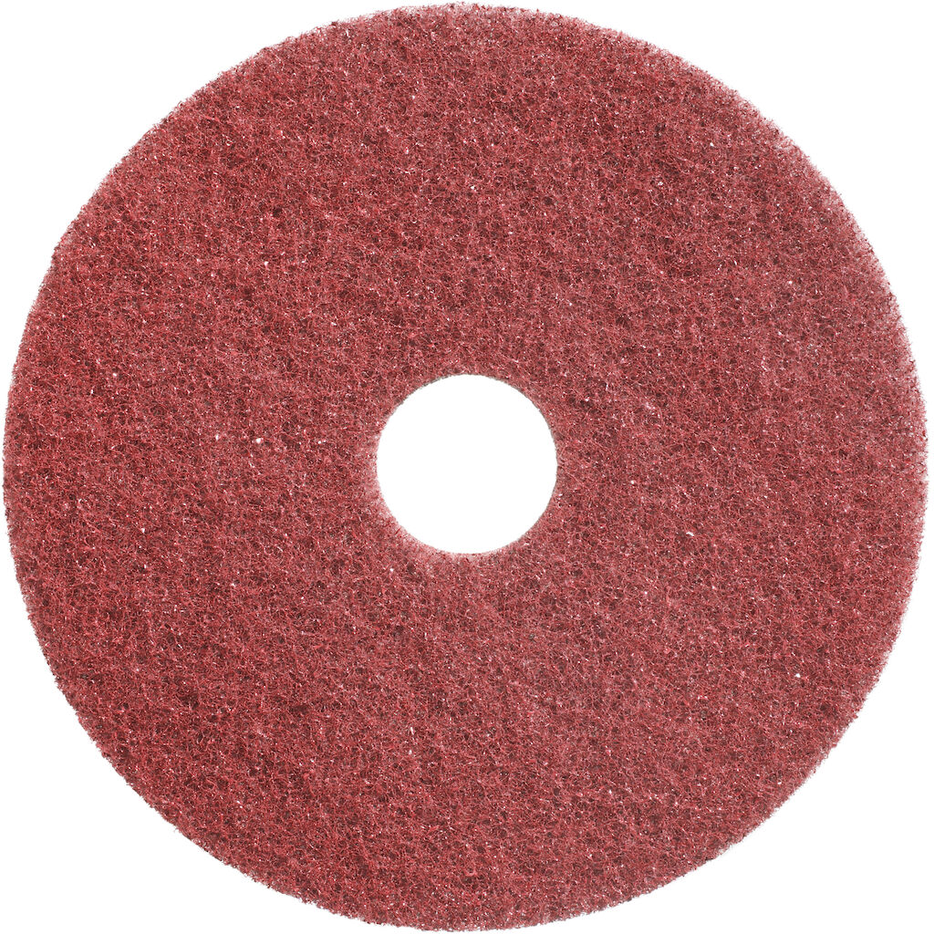 Twister Pad - Red 1x2pc - 20" / 51 cm - Red - Diamond floor pad for use with scrubber driers and rotary machines