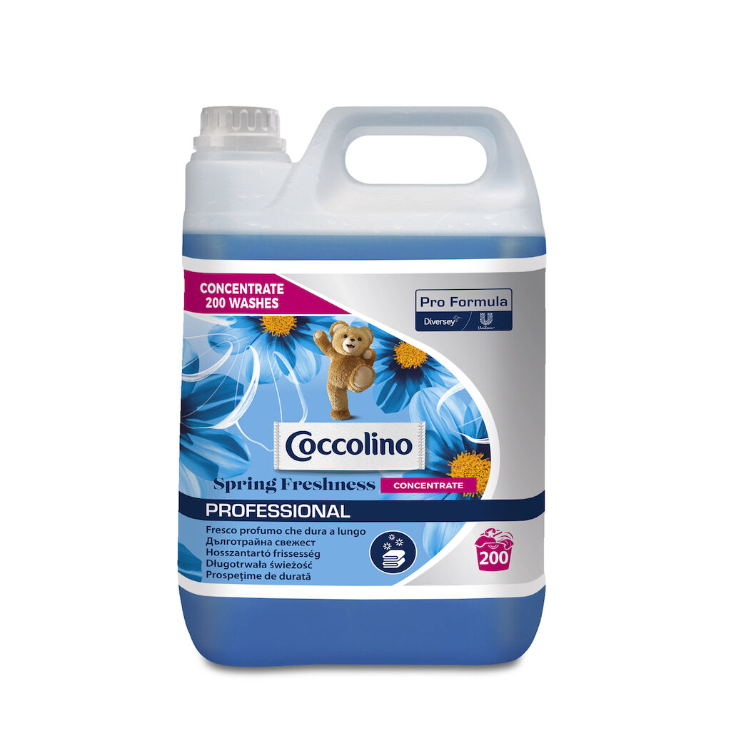 Coccolino Pro Formula Spring Fresh Concentrate 2x5L - skoncentrowany preparat zmiękczający do płukania tkanin, o świeżym zapachu