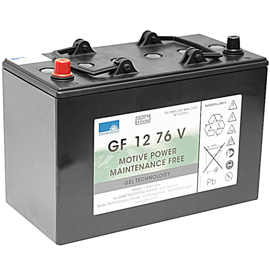 Battery Gel 1szt. - 12V/76Ah/5 - bateria trakcyjna żelowa blok 12V 76Ah/5
