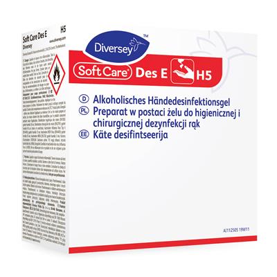 Soft Care Des E H5 6x0.8L - preparat w postaci żelu do higienicznej i chirurgicznej dezynfekcji rąk